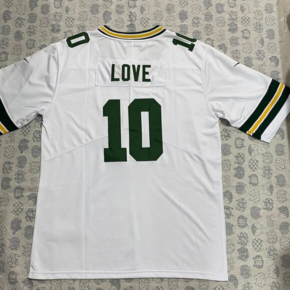 Nike Green Bay Packers Love No.10 White Jersey - Picture 6 of 7